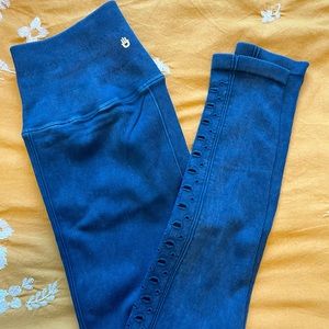 Spiritual Gangster Dark Blue Yoga Pants XS